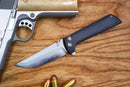North Mountain Blade Chop 2 – SLD-Magic Black G10 Knife | .45 Thumb Disc & Button Lock (2406BK)