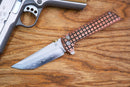 North Mountain Blade Chop 2 – SLD-Magic Copper Grid Handle Knife | .45 Thumb Disc & Button Lock (2406CU)