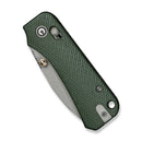 We Knife Co Ltd Baby Banter 2 2.34" Nitro-V Green Canvas Micarta C23074-3