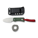 We Knife Co Ltd Baby Banter 2.39" Nitro-V Green Canvas Micarta C23045-2