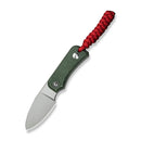 We Knife Co Ltd Baby Banter 2.39" Nitro-V Green Canvas Micarta C23045-2