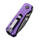 We Knife Co Ltd Baby Banter 2.34" Nitro-V Purple G10 Black C19068S-4