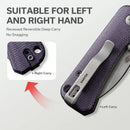 We Knife Co Ltd Baby Banter 2.32" Nitro-V Canvas Micarta Purple C19068SC-2