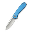 We Knife Co Ltd Elementum II 2.96" Nitro-V Aluminum Blue C18062PD-2
