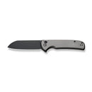 We Knife Co Ltd Chevalier II 3.47" 14C28N Black Stonewashed Aluminum Gray C20022B-3