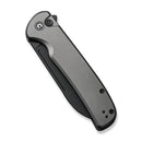 We Knife Co Ltd Chevalier II 3.47" 14C28N Black Stonewashed Aluminum Gray C20022B-3