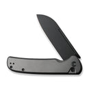 We Knife Co Ltd Chevalier II 3.47" 14C28N Black Stonewashed Aluminum Gray C20022B-3