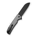 We Knife Co Ltd Chevalier II 3.47" 14C28N Black Stonewashed Aluminum Gray C20022B-3
