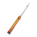 We Knife Co Ltd Chevalier II 3.47" 14C28N Aluminum Orange C20022B-2