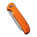 We Knife Co Ltd Chevalier II 3.47" 14C28N Aluminum Orange C20022B-2