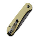CIVIVI Button Lock Elementum Pocket Knife Micarta Handle (3.47" 14C28N Blade) C2103B