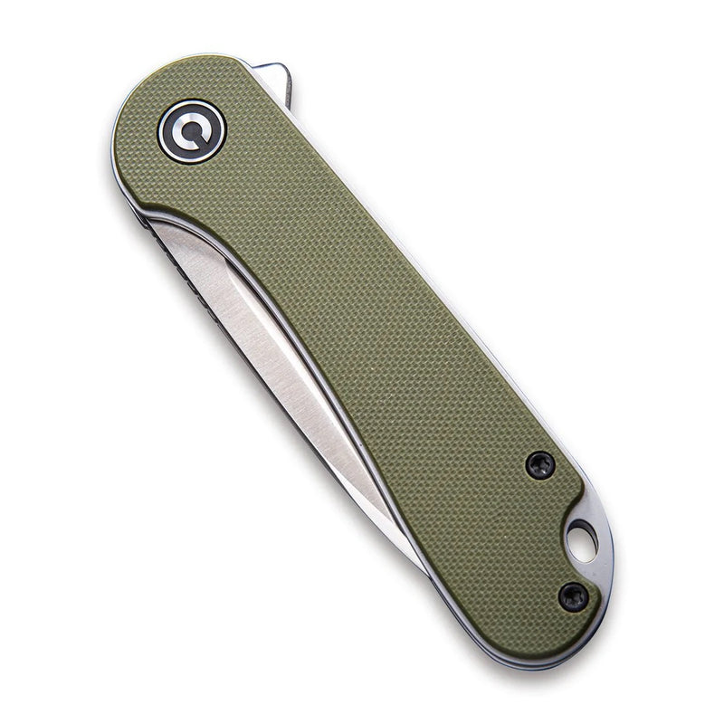 Civivi Elementum EDC Folding Knife 2.96in D2 Steel Green G10 Handles (C907E)