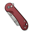 We Knife Co Ltd Elementum Utility 2.26" 6Cr13 Aluminum Burgundy C23039B-5