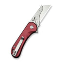 We Knife Co Ltd Elementum Utility 2.26" 6Cr13 Aluminum Burgundy C23039B-5