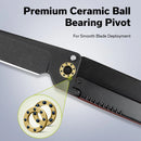 We Knife Co Ltd KwaiQ 2.97" Nitro-V Burgundy / Black G10 C23015-1