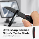 We Knife Co Ltd KwaiQ 2.97" Nitro-V Burgundy / Black G10 C23015-1