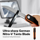 We Knife Co Ltd KwaiQ 2.97" Nitro-V Orange/Black G10 C23015-2