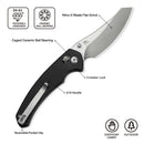 We Knife Co Ltd Sixgill 3.41" Nitro-V Black G10CC24050-1