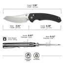 We Knife Co Ltd Sixgill 3.41" Nitro-V Black G10CC24050-1