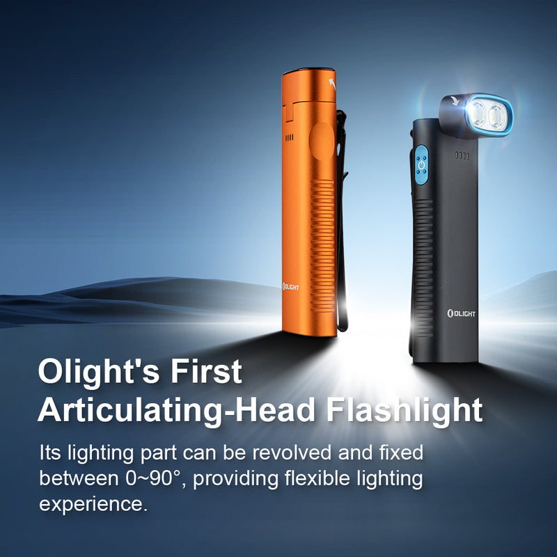 Olight Arkfeld Arkflex Adjustable Right Angle 1000 Lumen Rechargeable EDC Flashlight