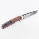 Clark Custom Knives Model 76 Flipper – S60V Copper Griptech Liner Lock Custom Folding Knife
