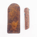 Clark Custom Knives Model 76 Flipper – S60V Copper Griptech Liner Lock Custom Folding Knife