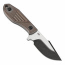 Kansept Tiny Dancer K014A2 – 3.17" CPM S35VN CNC-Milled Blade, Bronze Anodized Titanium CNC-Milled Handle, Fixed Blade by JB Stout
