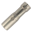 CWF Custom Flashlights Tumbled Titanium Arcadian – Nichia 519A 4500K 18350 USA-Made Flashlight