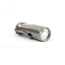 CWF Custom Flashlights Tumbled Titanium Groovy – 18350 Custom EDC Flashlight - USA Made