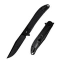 DreamTech D4366 D4366VB front view – 4.02" VG10 folding knife with black titanium handle and liner lock