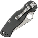 Spyderco Paramilitary 2 – 3.45" Maxamet PlainEdge Blade, Dark Grey G-10 Handle with Compression Lock – C81GPDGY2