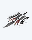 Benchmade Mini Crooked River 15085BK‑04 – CPM‑MagnaCut Clip‑Point EDC Folder, Black Canvas Micarta & Burnt Copper Bolsters, DLC Battle‑Wash
