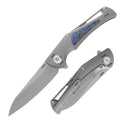 Dreamtech D3386G M390 Titanium+Zirconium Damascus Liner Lock