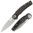 Dreamtech D4130BF M390 Button Lock Titanium Pocket Knife