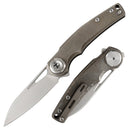 Dreamtech D4130TBR M390 Button Lock Titanium Pocket Knife