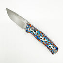 Dreamtech D4508MBO – 14C28N Tanto Crossbar Lock Knife Vortex Micarta