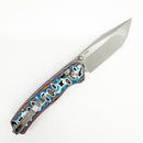 Dreamtech D4508MBO – 14C28N Tanto Crossbar Lock Knife Vortex Micarta
