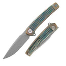 Dreamtech D9613GR M390 Titanium Liner Lock Pocket Knife