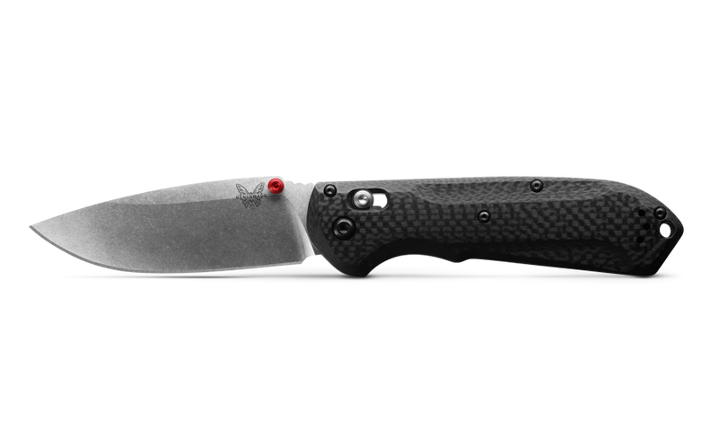 Benchmade 560-03 Freek Folding Knife 3.6" CPM-S90V Satin Drop Point Plain Blade, Carbon Fiber Handles