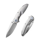 Remette Cool Whale RTCL-T1 3.15" M390 Drop Point Blade Sandblasted Titanium Handle Frame Lock
