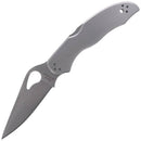 Byrd Harrier 2 – 3.39" Satin Plain Edge 8Cr13MoV Stainless Steel Handle Back Lock – BY01P2