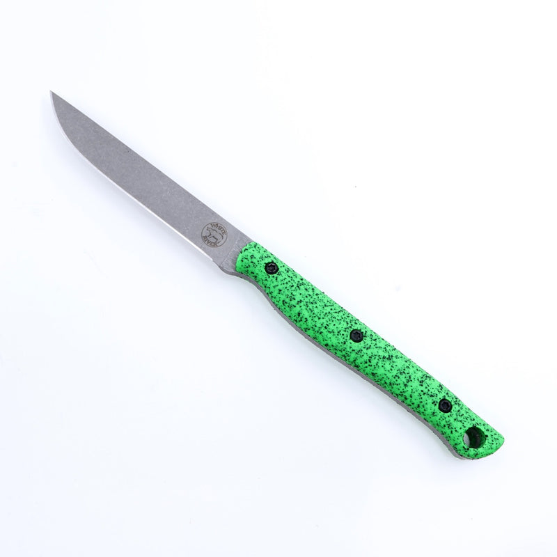White River Knife & Tool Exodus 3 – 3.15" CPM S35VN Fixed Blade Knife Custom Fluorescent Green GripX