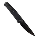 Kansept Integra T1042A2 – 3.63" Stonewashed 154CM Drop Point Blade, Black G10 Handle, Frame Lock – Designed by JK Knives
