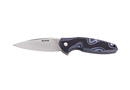 Ruike P105-K Folding Knife 3.6" Satin 14C28N Grey/Black G-10 Handles Liner Lock