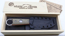 White River FC-PKO Firecraft Puukko Knife – 3.7in S35VN, OD Green Micarta w/ Orange Liners