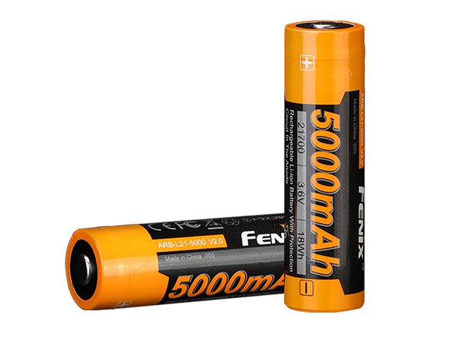 Fenix ARB-L21-5000 V2 – 5000mAh Rechargeable 21700 Li-ion Battery