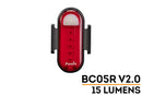 Fenix BC05R V2.0 – Lightweight USB-C Rechargeable Bicycle Tail Light, Wide-Angle Red Beam