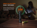 Fenix E12 V3 – 200 Lumen Compact EDC Flashlight with Magnetic Tail