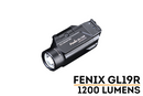 Fenix GL19R – 1200 Lumen USB-C Rechargeable Tactical Weapon Light, Rail Mounted