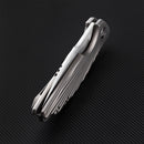 FerraMonster AURORA RAYS FM23002-A – 3.46" M390 Drop Point Titanium Frame Lock Knife